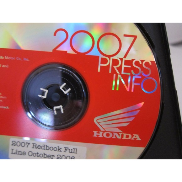 Honda Motors Division Redbook CD for press 2007 Street OFF Road ATV Scooters - Picture 4 of 11
